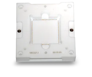 custom test socket design with ceramic or ceramaPEEK