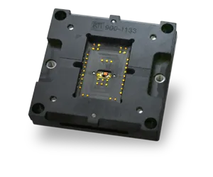 custom test socket design with temperature monitoringn