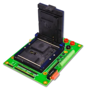 CustomPCBmoduleSocketAndLid (Custom) Custom PCB module socket and lid on circuit board