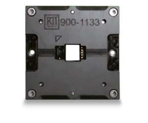 custom test socket design with backside access